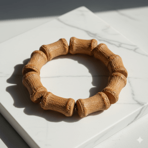 VLUKY - [Pine & Cypress Wood] Bamboo Root Carving Bracelet