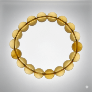 VLUKY - [White Wax Gold] Yellow Chalcedony Bracelet