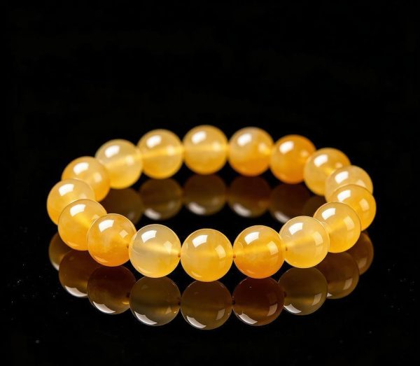 VLUKY - [City Wall Earth] Yellow Jade Bracelet