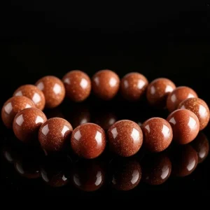 VLUKY - [Sand-Covered Gold] Goldstone Bracelet