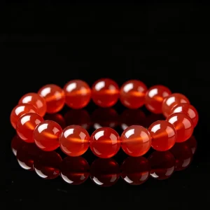 VLUKY - [Mulberry Wood] Red Agate Bracelet
